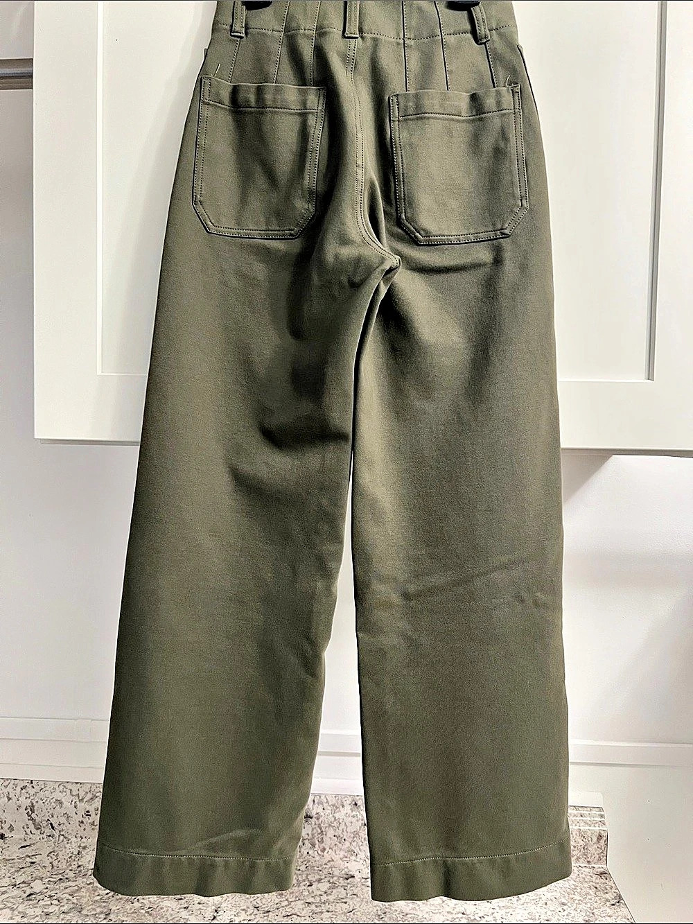 Maeve The Colette Wide Leg Pants in Green Waist 24 Like New - Picture 7 of 16